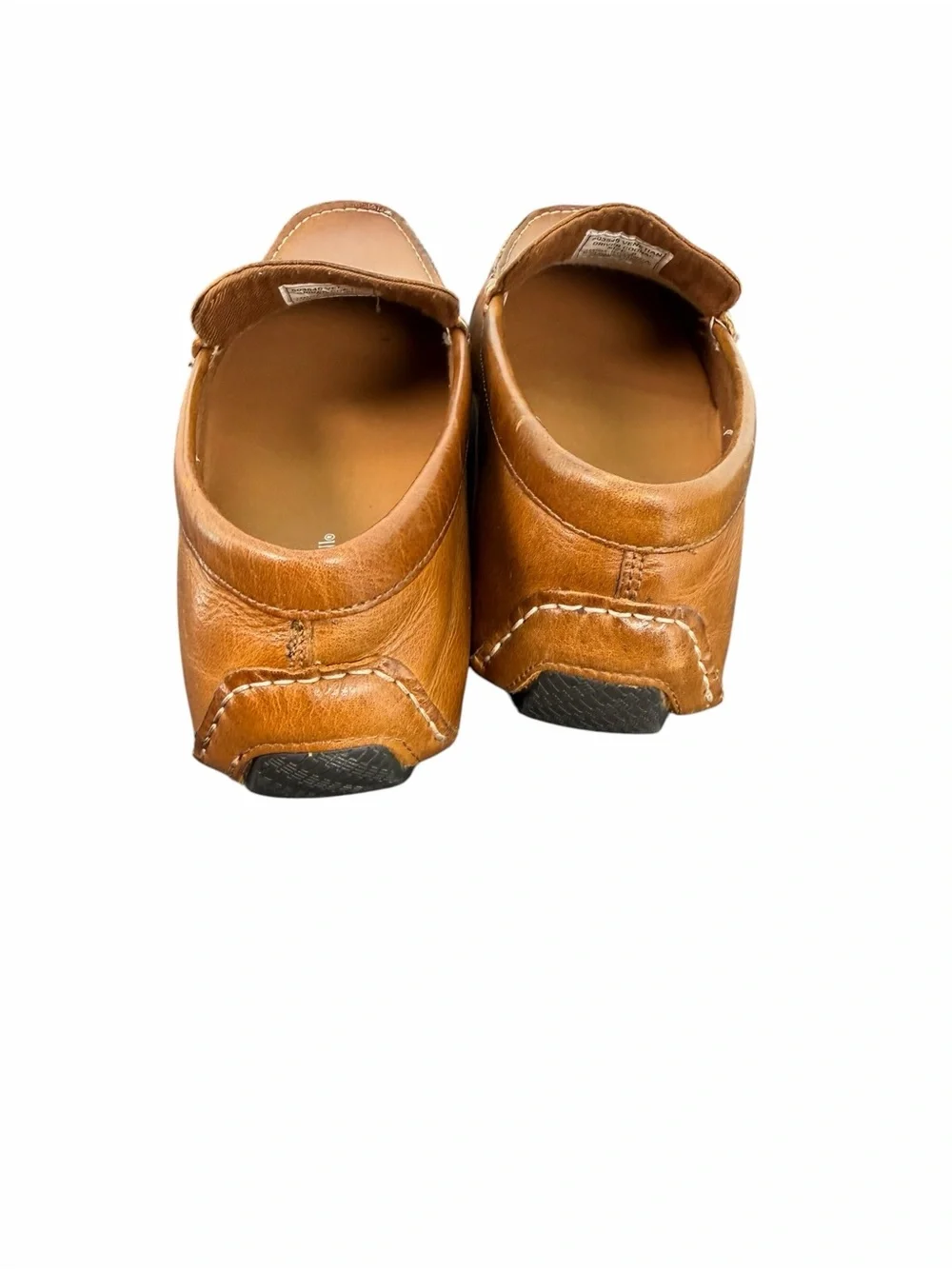 Franco Fortini Venetian Cognac Leather Slip-On Driver Loafers